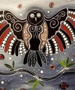 Indigenous Owl Diamond Painting