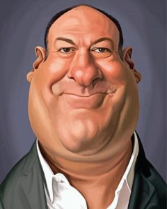 James Gandolfini Caricature Diamond Painting