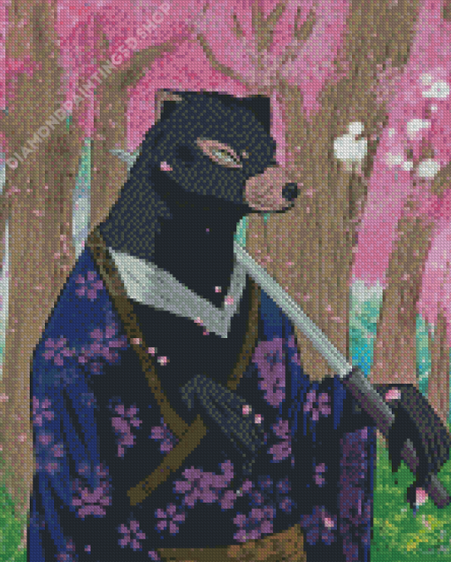 Japanese Tasmanian Devil Diamond Painting