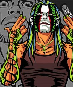 Jeff Hardy Cartoon Diamond Painting