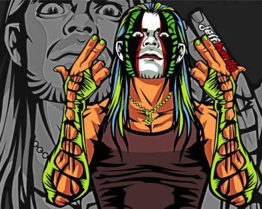 Jeff Hardy Cartoon Diamond Painting