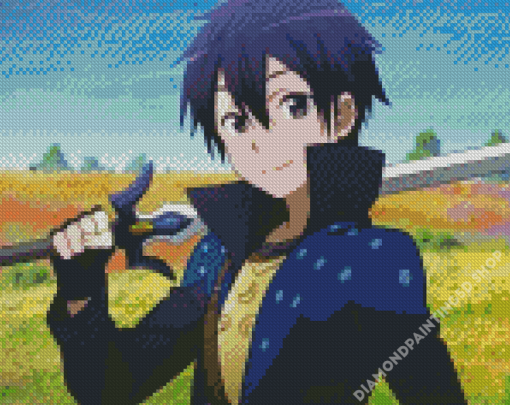 Kirito Manga Anime Diamond Painting