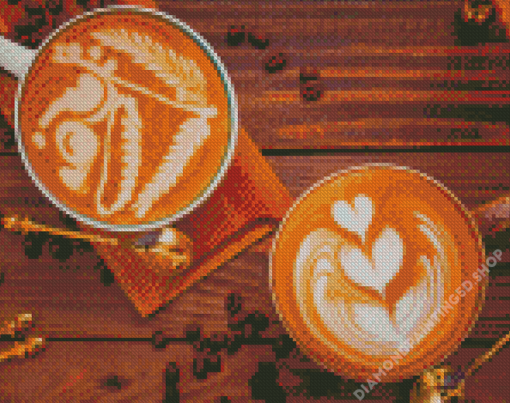 Latte Cubs Diamond Painting