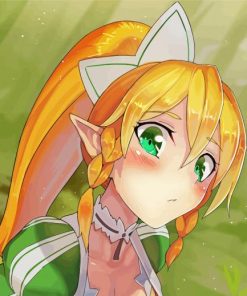 Leafa Online Game Character Art Diamond Painting