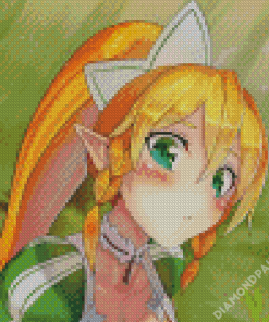 Leafa Online Game Character Art Diamond Painting