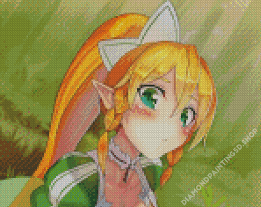 Leafa Online Game Character Art Diamond Painting