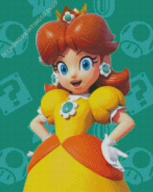 Mario Daisy Diamond Painting