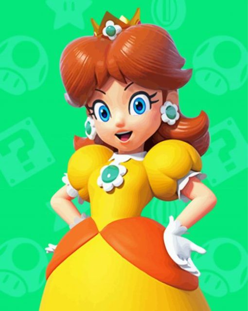 Mario Daisy Diamond Painting