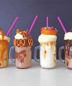 Milkshake Glasses Diamond Painting