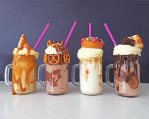 Milkshake Glasses Diamond Painting