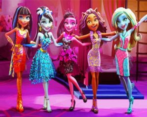 Monster High Cartoon Characters Diamond Painting