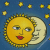 Moon And Sun Diamond Painting