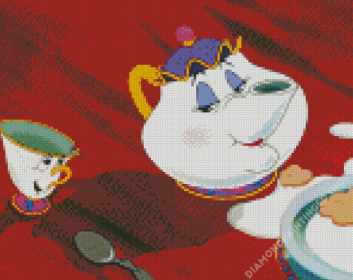 Mrs Potts Disney Diamond Painting