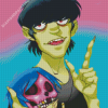 Murdoc Niccals With Head Skull Diamond Painting