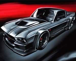 Mustang Eleanor Car Art Diamond Painting