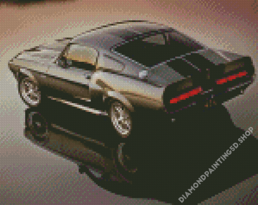 Mustang Eleanor Car Reflection Diamond Painting