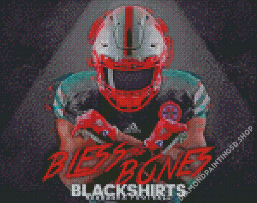 Nebraska Huskers Blackshirts Diamond Painting