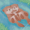 Otter Family Diamond Painting