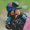 Paintball Sport Player Diamond Painting