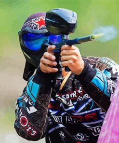 Paintball Sport Player Diamond Painting