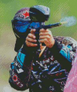 Paintball Sport Player Diamond Painting