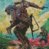 Paratroopers And Soldiers Diamond Painting