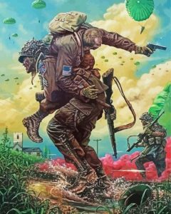 Paratroopers And Soldiers Diamond Painting