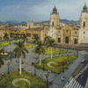 Peru Lima Main Square Diamond Painting