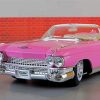 Pink Cadillac Car Diamond Painting
