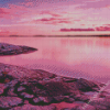 Pink Landscape Diamond Painting