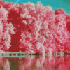 Pink Trees Landscape Diamond Painting