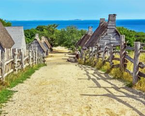 Plymouth Massachusetts Huts Diamond Painting