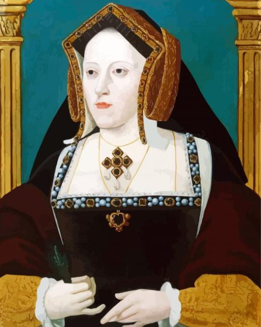 Portrait Catherine Of Aragon Diamond Painting