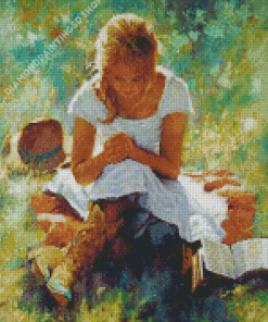 Praying Girl Diamond Painting