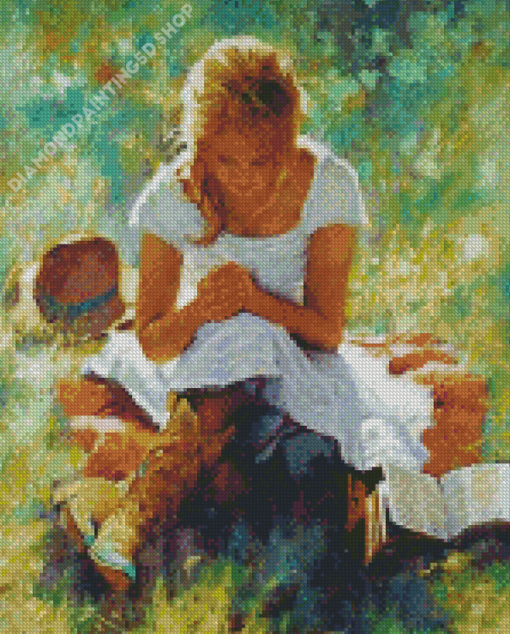 Praying Girl Diamond Painting