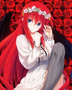 Rias Gremory Anime Character Diamond Painting