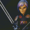 Sabine Wren Star Wars Rebels Diamond Painting