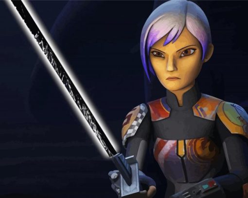 Sabine Wren Star Wars Rebels Diamond Painting