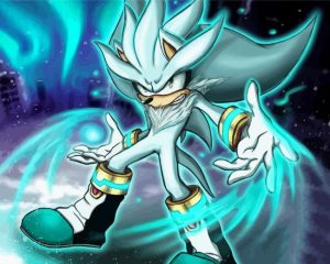 Silver The Hedgehog Diamond Painting