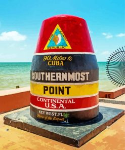 Southernmost Point of the Continental U.S.A Key West Diamond Painting