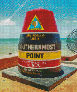 Southernmost Point of the Continental U.S.A Key West Diamond Painting