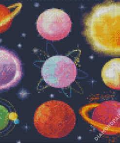 Space Planets Diamond Painting