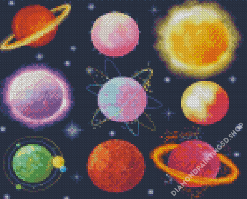 Space Planets Diamond Painting