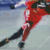 Speed Skating Illustration Diamond Painting