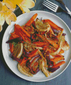 Spicy Fennel And Carrots Diamond Painting