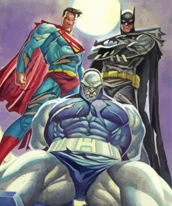Superman And Batman With Darkseid Diamond Painting