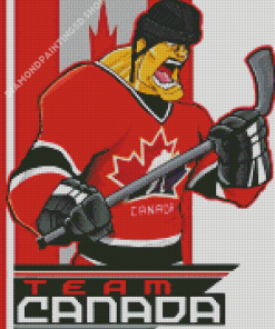 Team Canada Player Diamond Painting