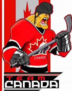 Team Canada Player Diamond Painting