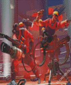 Team Fortress 2 Characters Diamond Painting