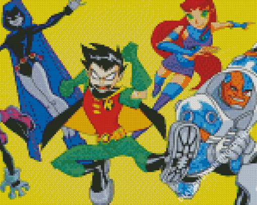 Teen Titans Diamond Painting